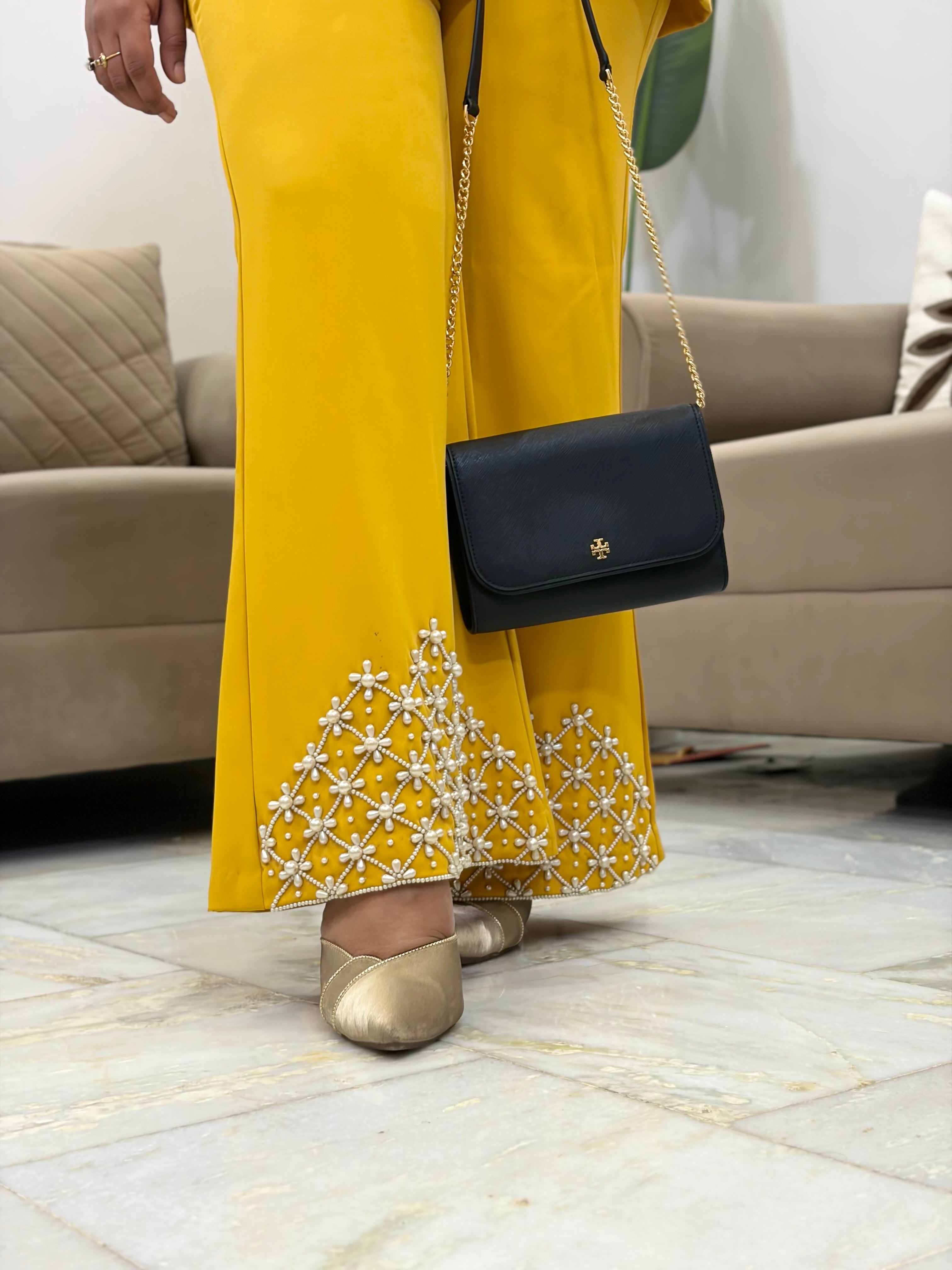 Mustard Blazer Set