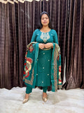 Pine Green Jaipuri Suit