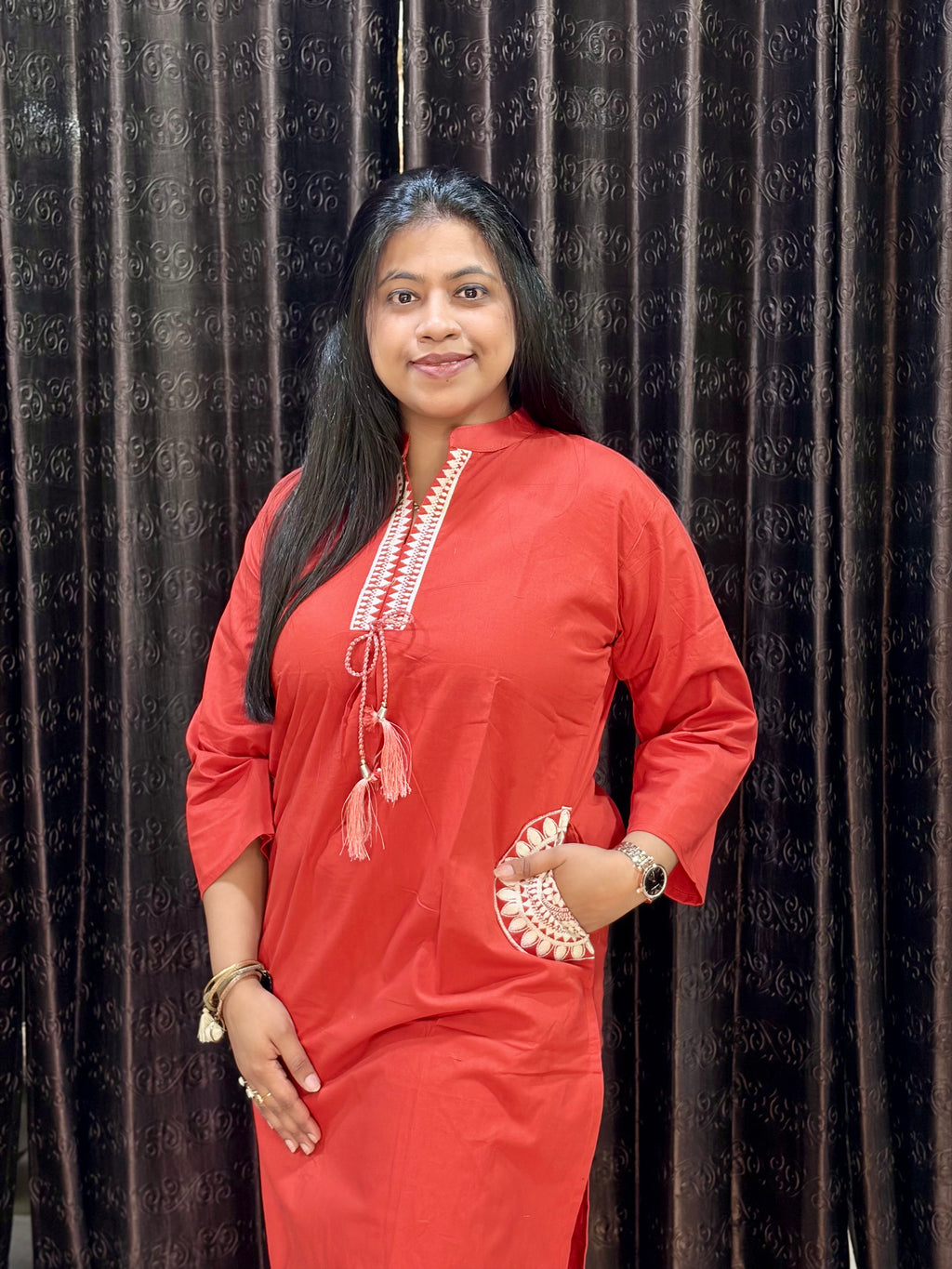 Tunic cotton cord set