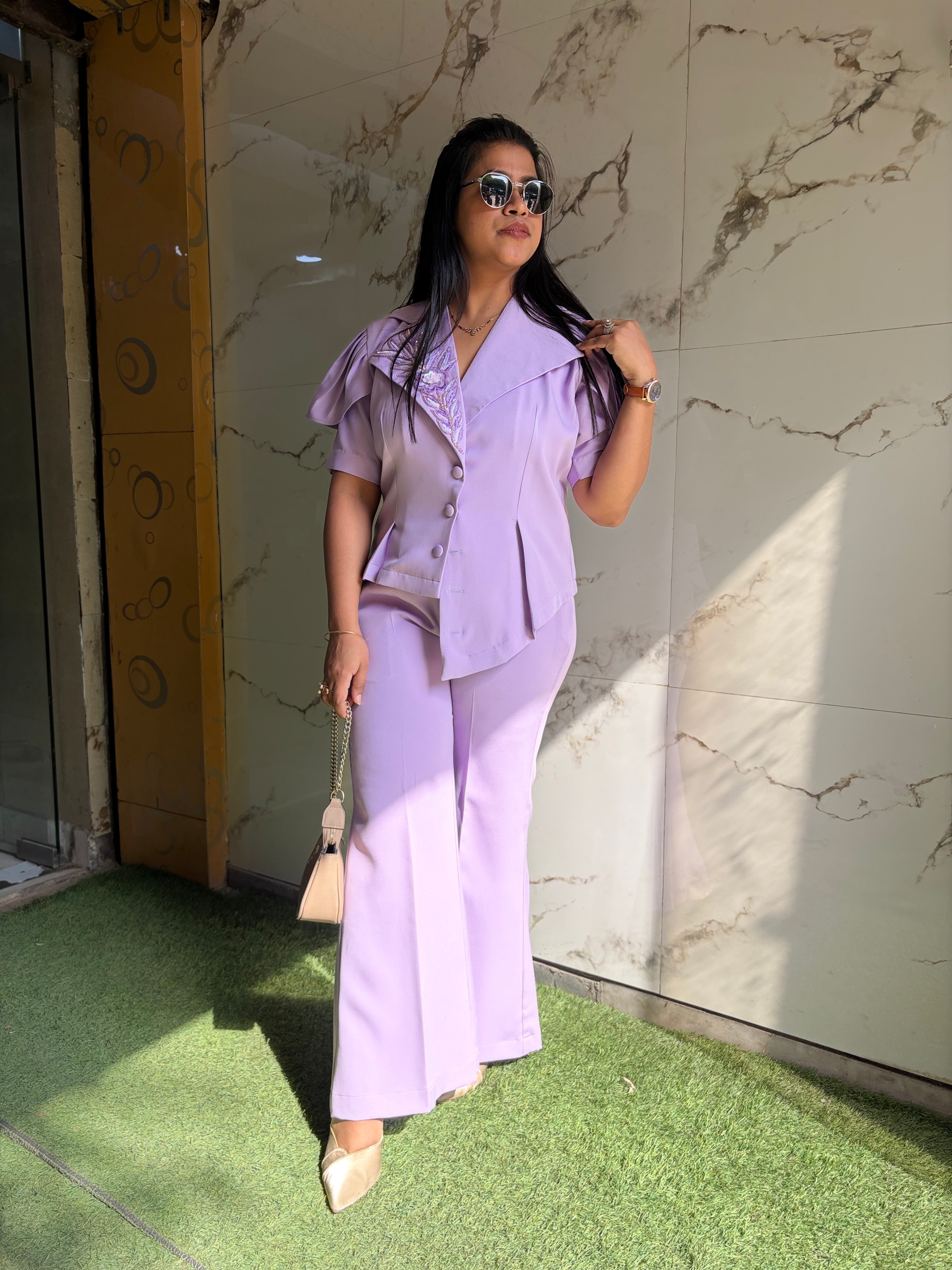 Lavender Blazer Set