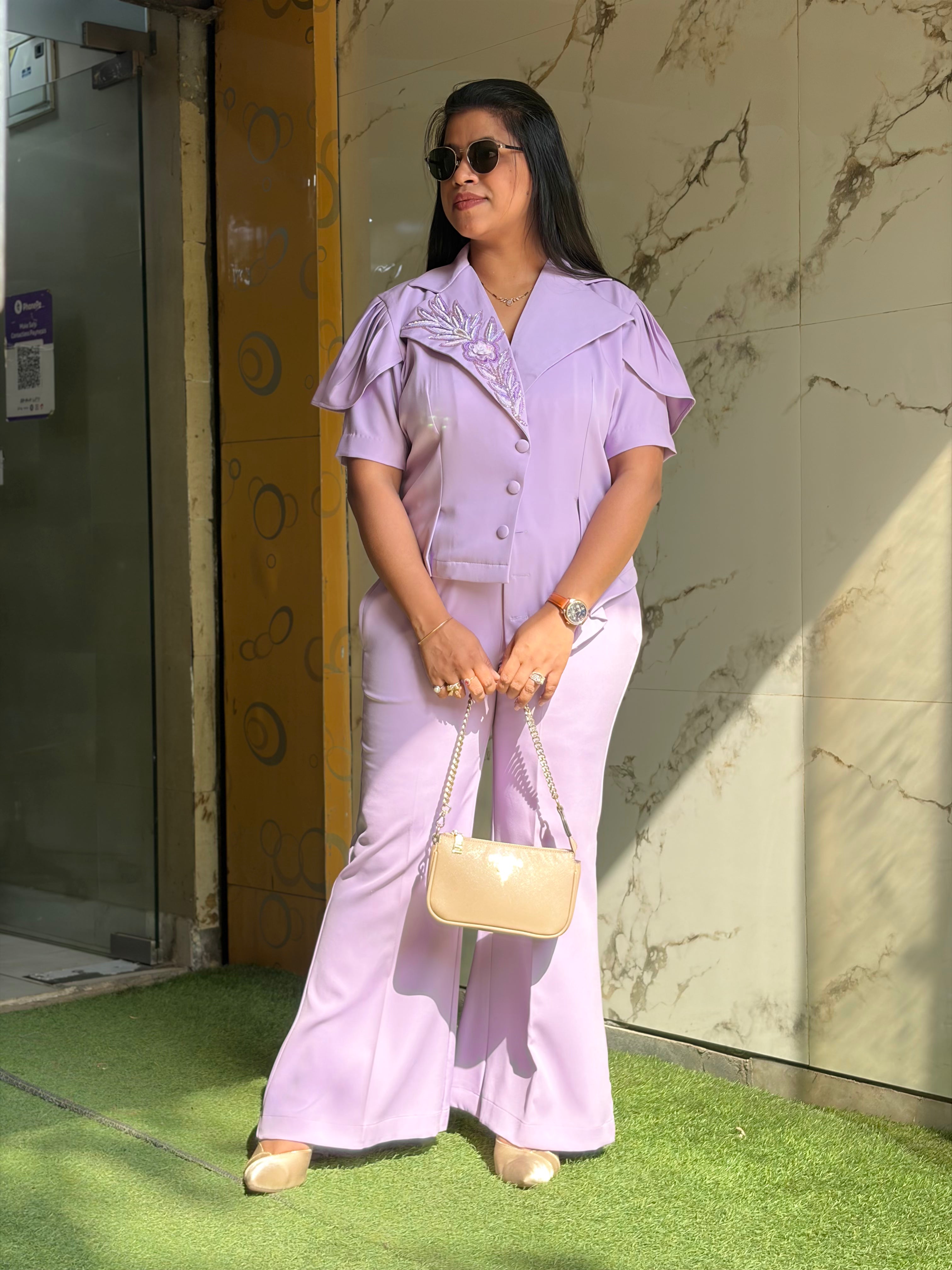 Lavender Blazer Set