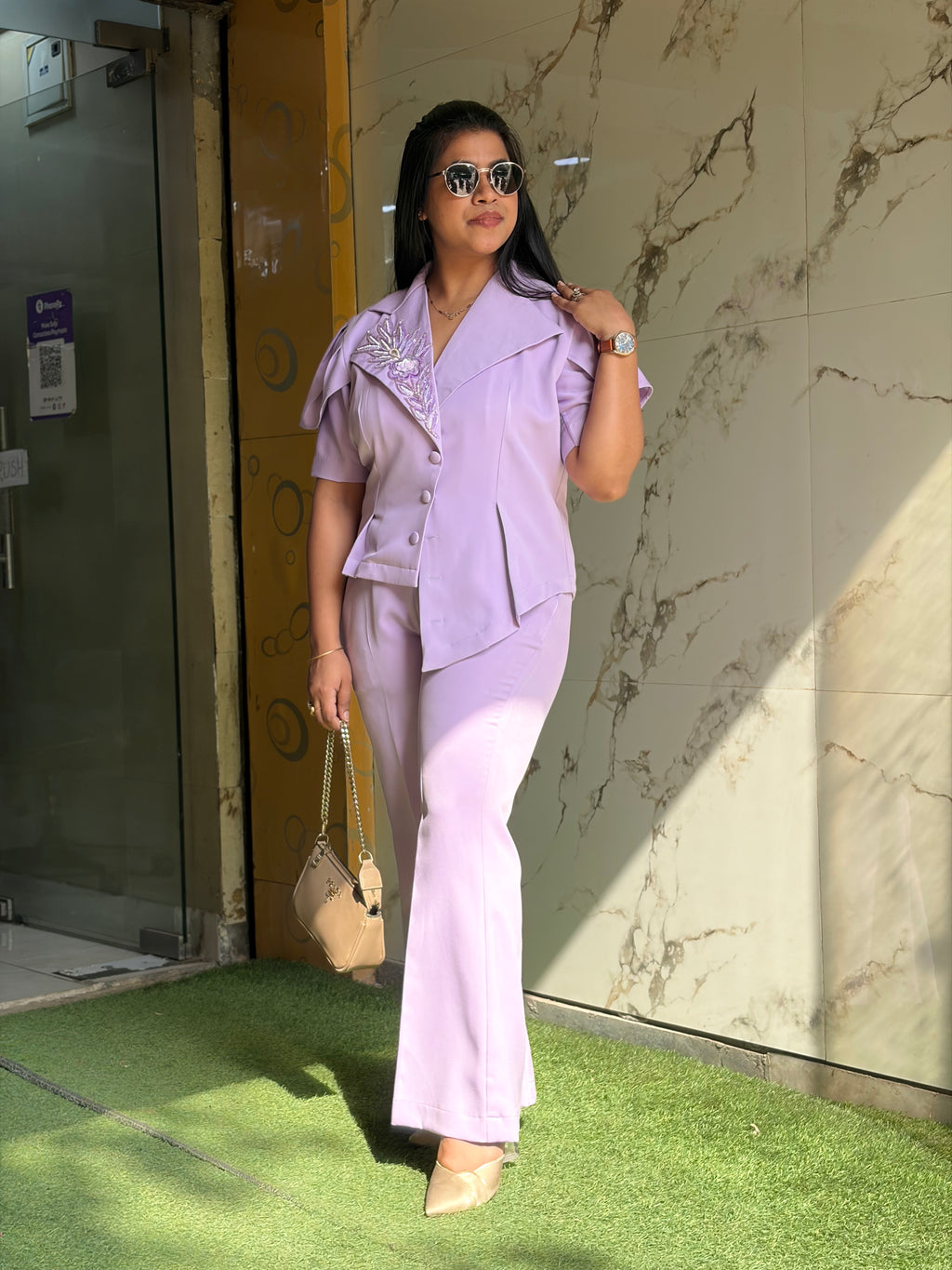 Lavender Blazer Set