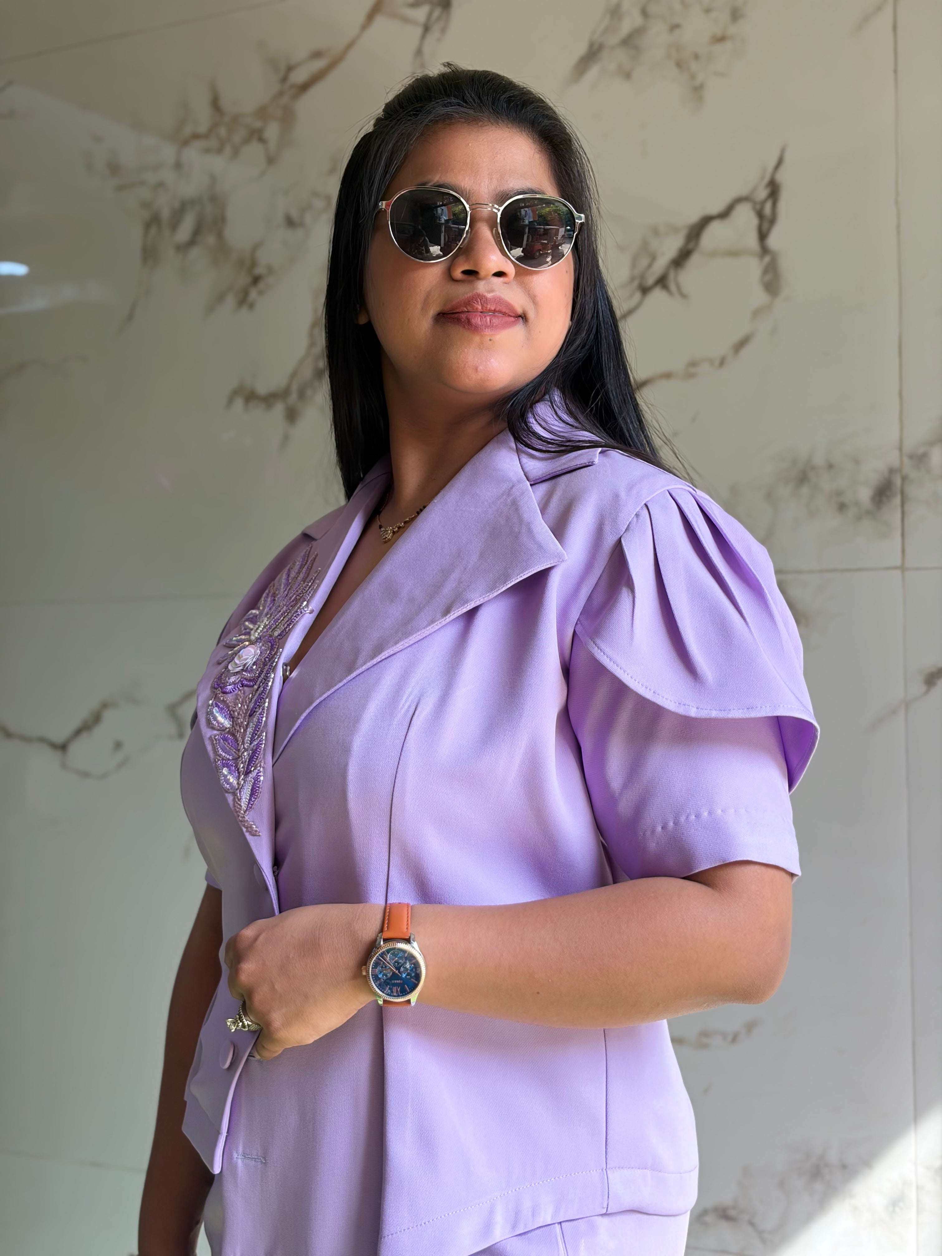 Lavender Blazer Set