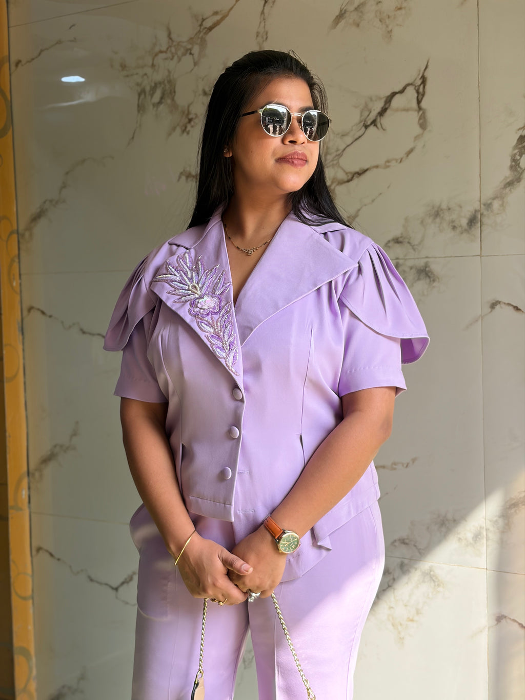 Lavender Blazer Set