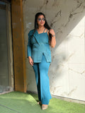 Turquoise Asymmetric Cord set